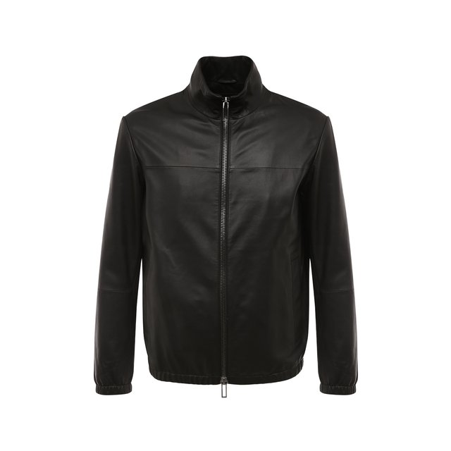 фото Кожаная куртка emporio armani