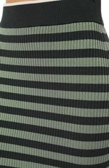 Женская юбка из вискозы BOSS зеленого цвета, арт. 50486094 | Фото 5 (Кросс-КТ: Трикотаж; Женское Кросс-КТ: Юбка-одежда; Длина Ж (юбки, платья, шорты): Миди; Материал внешний: Вискоза; Стили: Кэжуэл)