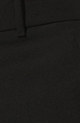 Женские шерстяные брюки GUCCI черного цвета, арт. 662266 Z6724 | Фото 5 (Длина (брюки, джинсы): Удлиненные; Материал внешний: Шерсть; Женское Кросс-КТ: Брюки-одежда; Силуэт Ж (брюки и джинсы): Расклешенные; Стили: Кэжуэл)