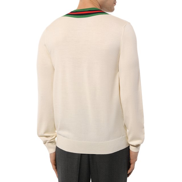Шерстяной пуловер Gucci 576802 XKAUK Фото 4