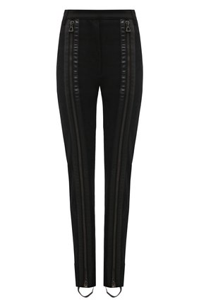 Женские хлопковые брюки GUCCI черного цвета по цене 225720 руб., арт. 678743 XDBU9 | Фото 1