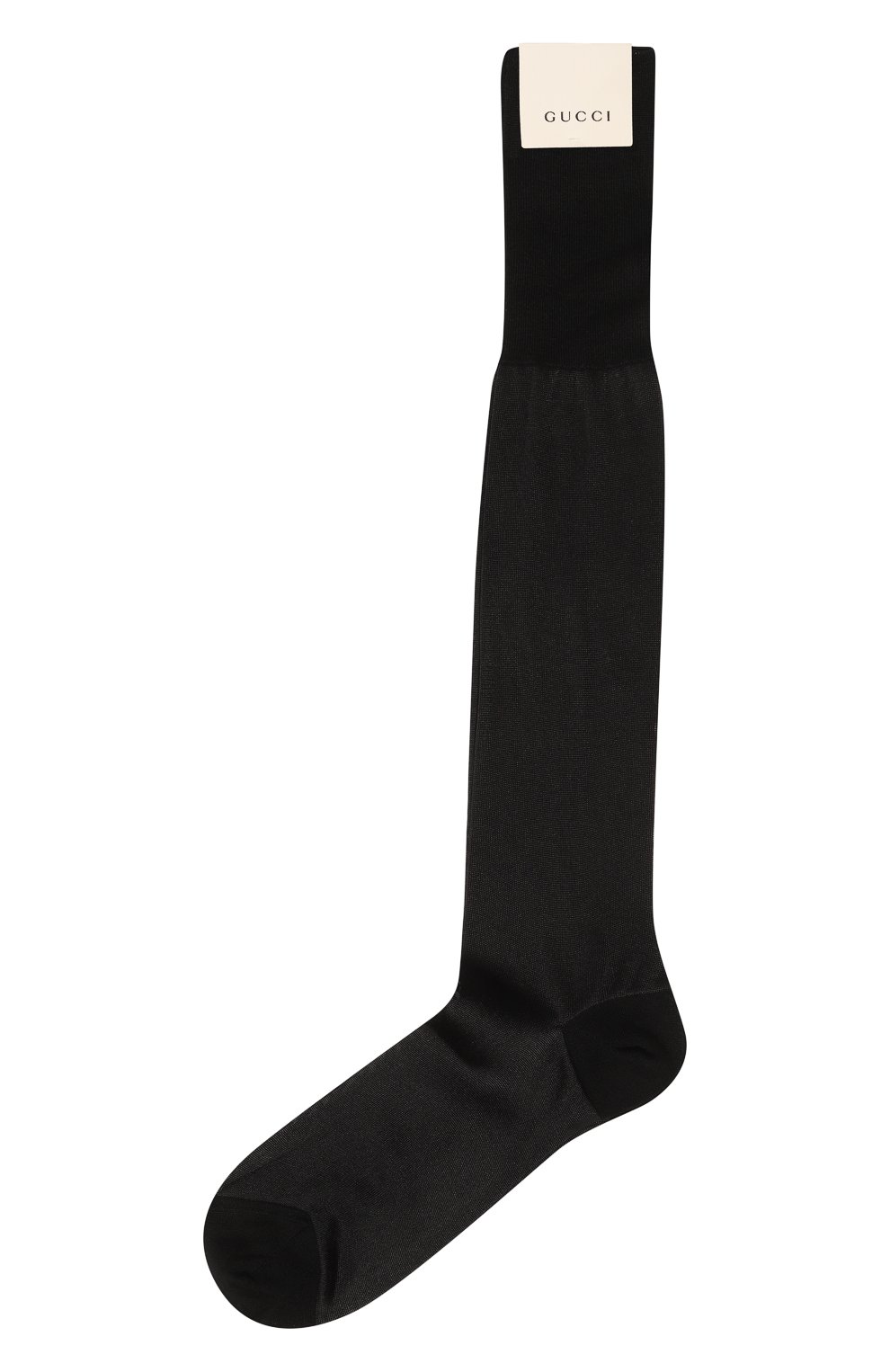Женские хлопковые носки GUCCI черного цвета, арт. 563235 4G483 | Фото 1 (Материал внешний: Хлопок)