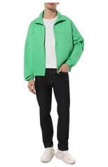 Мужского хлопковая толстовка PANGAIA зеленого цвета, арт. Organic Cotton Funnel Neck Zipped Jacket JOF0012 | Фото 6 (Стили: Спорт-шик; Женское Кросс-КТ: Толстовка-одежда, Кардиган-одежда)