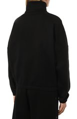 Мужского хлопковая толстовка PANGAIA черного цвета, арт. Organic Cotton Funnel Neck Zipped Jacket JOF0012 | Фото 4 (Стили: Спорт-шик; Женское Кросс-КТ: Толстовка-одежда, Кардиган-одежда)