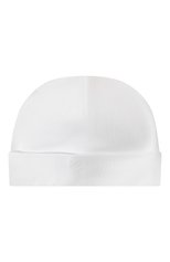 Детского хлопковая шапка IL GUFO белого цвета, арт. P23E0042M0032 | Фото 1 (Материал: Текстиль, Хлопок)