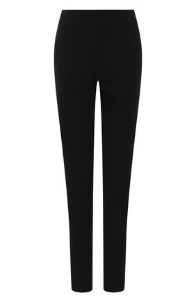 Женские шерстяные брюки GIORGIO ARMANI черного цвета, арт. 8CHPP01R/T001N | Фото 1 (Длина (брюки, джинсы): Стандартные; Материал внешний: Шерсть; Стили: Классический; Женское Кросс-КТ: Брюки-одежда; Силуэт Ж (брюки и джинсы): Узкие)