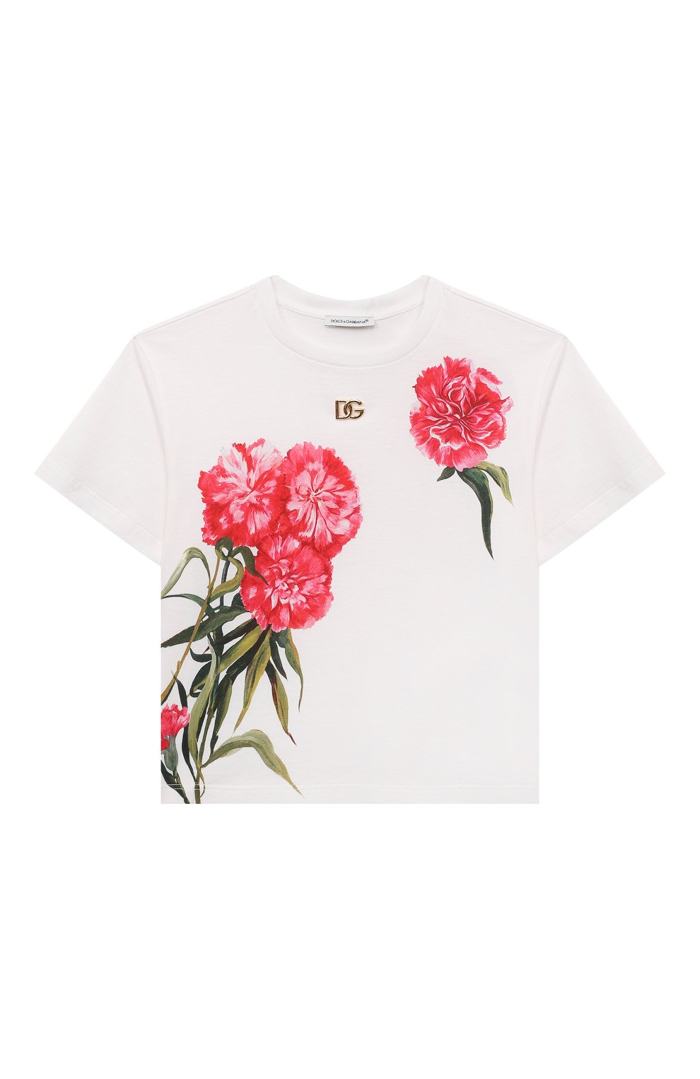 Хлопковая футболка Dolce & Gabbana L5JTHW/G7G9T/8-14