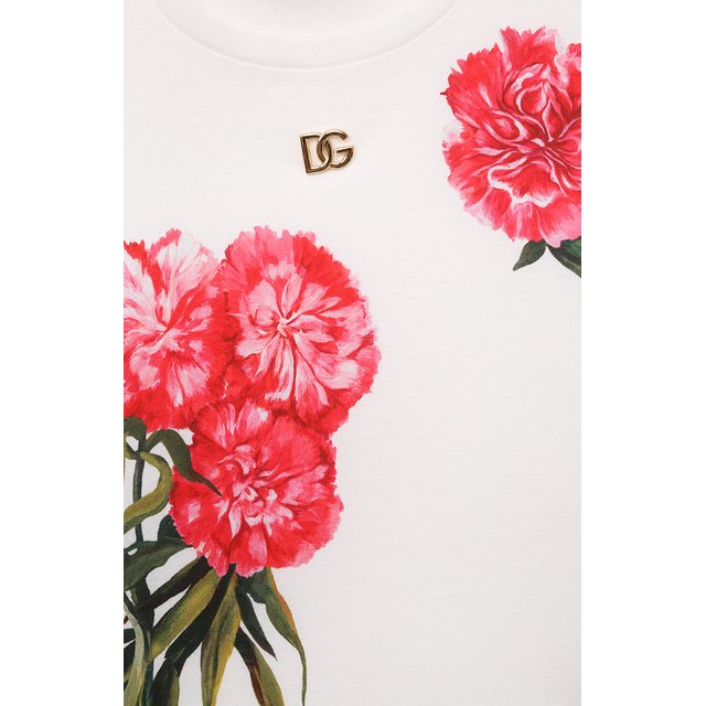 Хлопковая футболка Dolce & Gabbana L5JTHW/G7G9T/8-14 Фото 3
