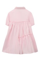 Детское хлопковое платье IL GUFO розового цвета, арт. P23VM700C0046/2A-4A | Фото 2 (Рукава: Короткие; Случай: Повседневный; Материал внешний: Хлопок; Девочки Кросс-КТ: Платье-одежда)