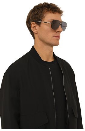 Мужские солнцезащитные очки CHOPARD черного цвета, арт. G37 579 | Фото 2 (Тип очков: С/з; Кросс-КТ: С/з-мужское; Очки форма: Авиаторы; Оптика Гендер: оптика-мужское)