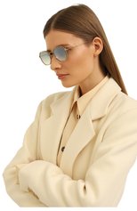 Женские солнцезащитные очки EYEPETIZER голубого цвета, арт. T0MMAS0 E/E-4-25F | Фото 2 (Кросс-КТ: С/з-унисекс; Тип очков: С/з; Очки форма: Круглые; Оптика Гендер: оптика-унисекс)