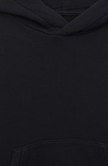 Детский хлопковое худи C.P. COMPANY темно-синего цвета, арт. 13CKSS018A-003878W | Фото 3 (Рукава: Длинные; Мальчики Кросс-КТ: Худи-одежда; Материал внешний: Хлопок)