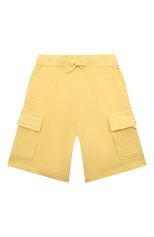 Детские хлопковые шорты IL GUFO желтого цвета, арт. P23PB155MF700/2A-4A | Фото 1 (Случай: Повседневный; Материал внешний: Хлопок)