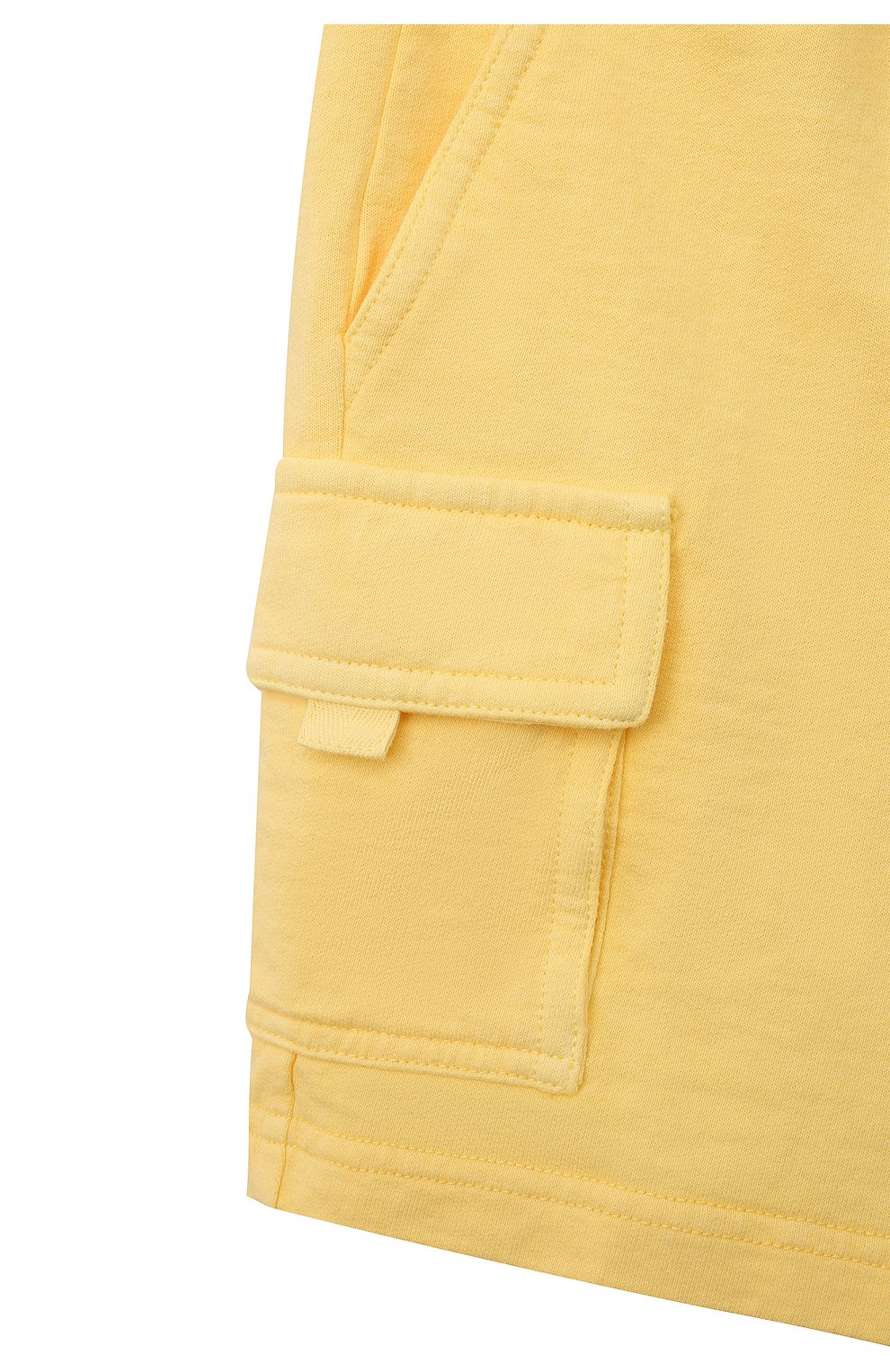 Детские хлопковые шорты IL GUFO желтого цвета, арт. P23PB155MF700/2A-4A | Фото 3 (Случай: Повседневный; Материал внешний: Хлопок)