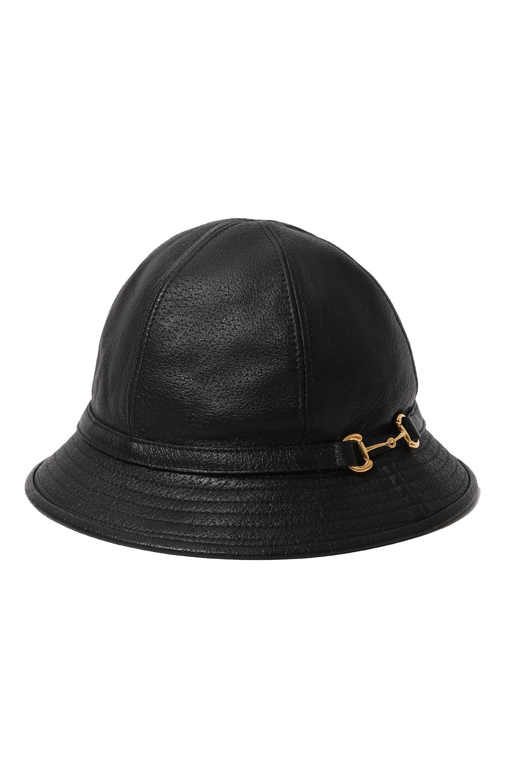Кожаная шляпа Gucci 666600 4HAK5
