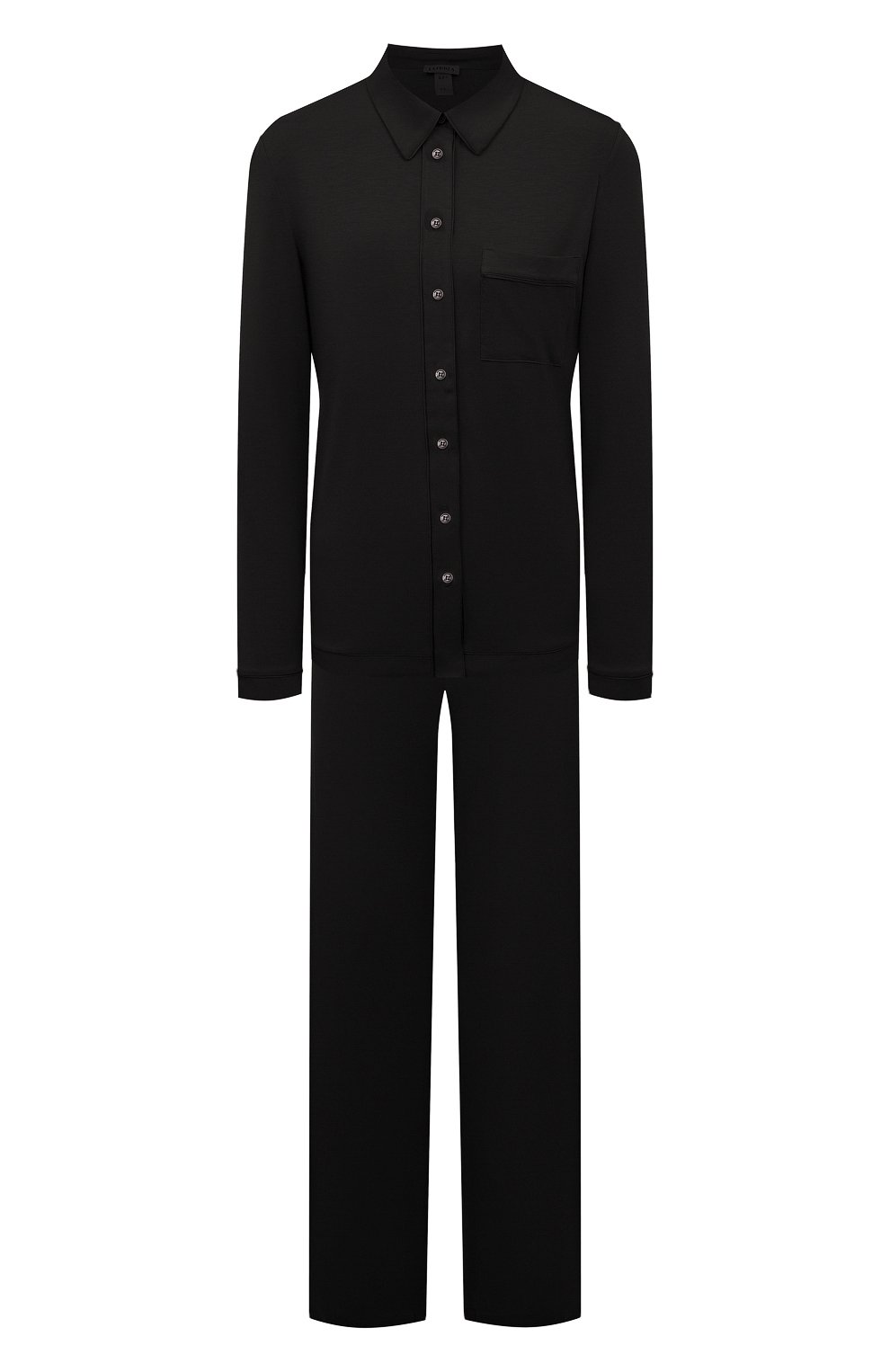 Женская пижама из вискозы LA PERLA черного цвета, арт. 0055740 | Фото 1 (Материал внешний: Вискоза)