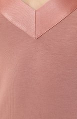 Женская сорочка из вискозы LA PERLA светло-розового цвета, арт. 0055770 | Фото 5 (Материал внешний: Вискоза)