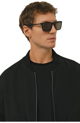 Мужские солнцезащитные очки BOSS коричневого цвета, арт. 1434 807 SP | Фото 2 (Кросс-КТ: С/з-мужское; Тип очков: С/з; Очки форма: Прямоугольные; Оптика Гендер: оптика-мужское)