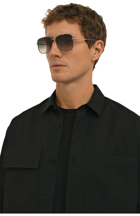 Мужские солнцезащитные очки EQUE.M коричневого цвета, арт. BATTLE CRY I/SS-B | Фото 2 (Кросс-КТ: С/з-мужское; Тип очков: С/з; Очки форма: Квадратные; Оптика Гендер: оптика-мужское)