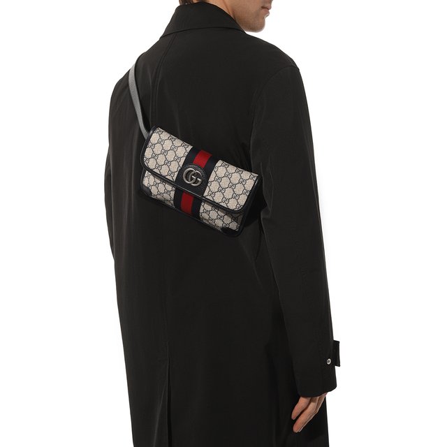 фото Текстильная поясная сумка ophidia gucci