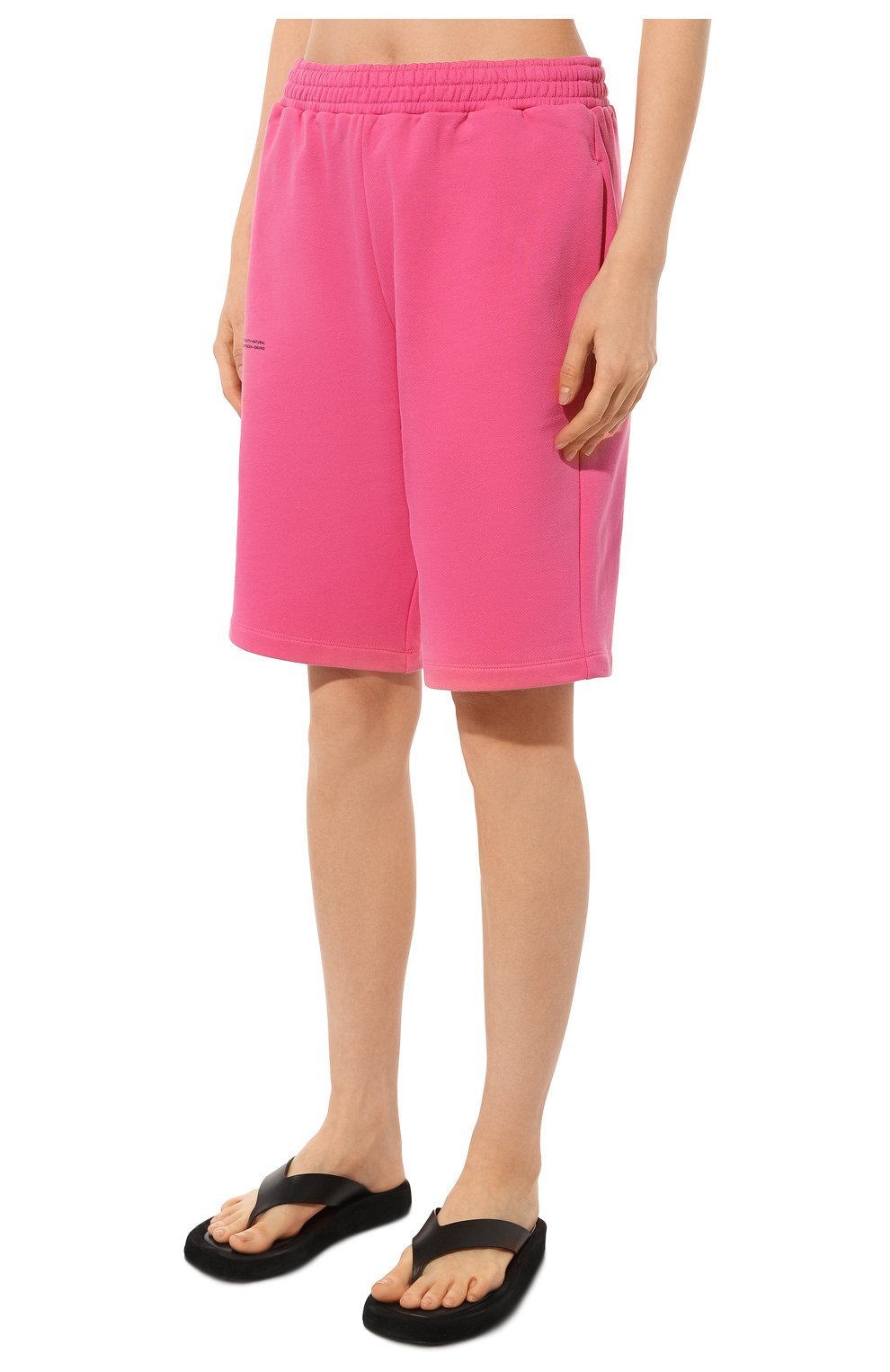 Мужского хлопковые шорты PANGAIA фуксия цвета, арт. 365 Long Shorts | Фото 3 (Случай: Повседневный; Принт: С принтом)