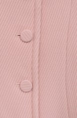 Детское шерстяное пальто EMPORIO ARMANI светло-розового цвета, арт. 3R3L75/3N5DZ | Фото 3 (Материал внешний: Шерсть; Рукава: Длинные; Материал подклада: Вискоза)