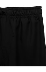 Детские шелковые брюки DOLCE & GABBANA черного цвета, арт. L43P44/G7H8Z/8-14 | Фото 3 (Материал внешний: Шелк; Случай: Повседневный)