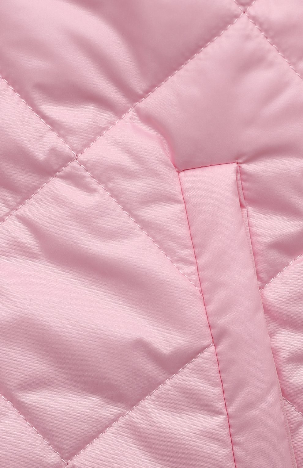 Детское стеганое пальто MONNALISA розового цвета, арт. 17A101RU | Фото 3 (Рукава: Длинные; Материал внешний: Синтетический материал)