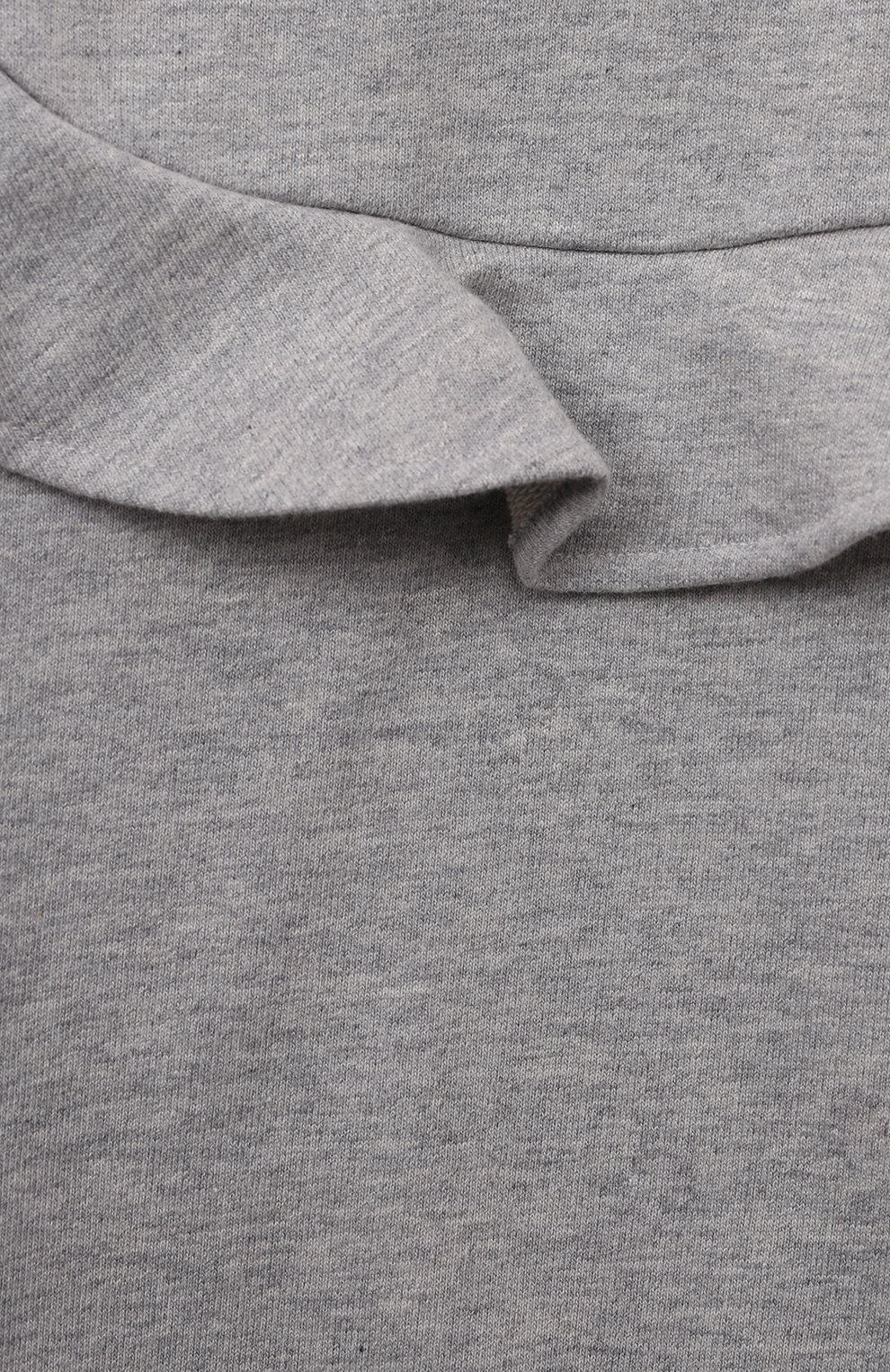 Детский хлопковый свитшот IL GUFO серого цвета, арт. P23MF260MF000/2A-4A | Фото 3 (Рукава: Длинные; Материал внешний: Хлопок; Девочки Кросс-КТ: Свитшот-одежда)