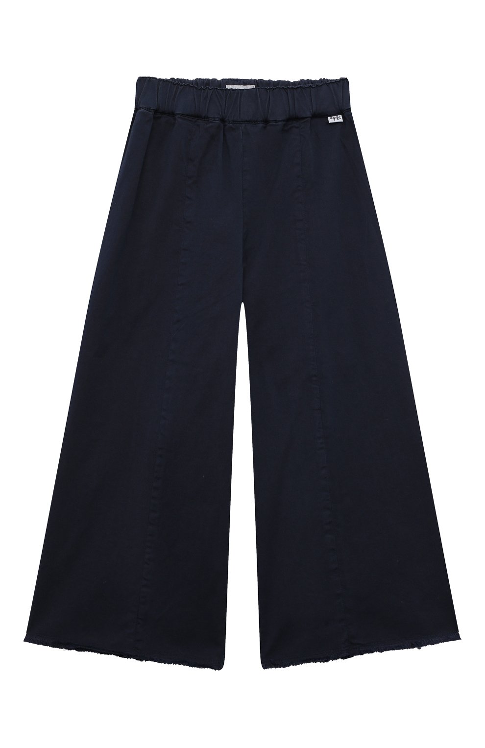 Детские хлопковые брюки IL GUFO темно-синего цвета, арт. P23PL381C6034/2A-4A | Фото 1 (Случай: Повседневный; Материал внешний: Хлопок)
