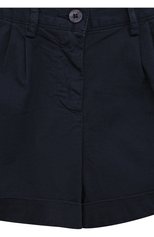 Детские хлопковые шорты IL GUFO темно-синего цвета, арт. P23PS008C6034/2A-4A | Фото 3 (Случай: Повседневный; Материал внешний: Хлопок)