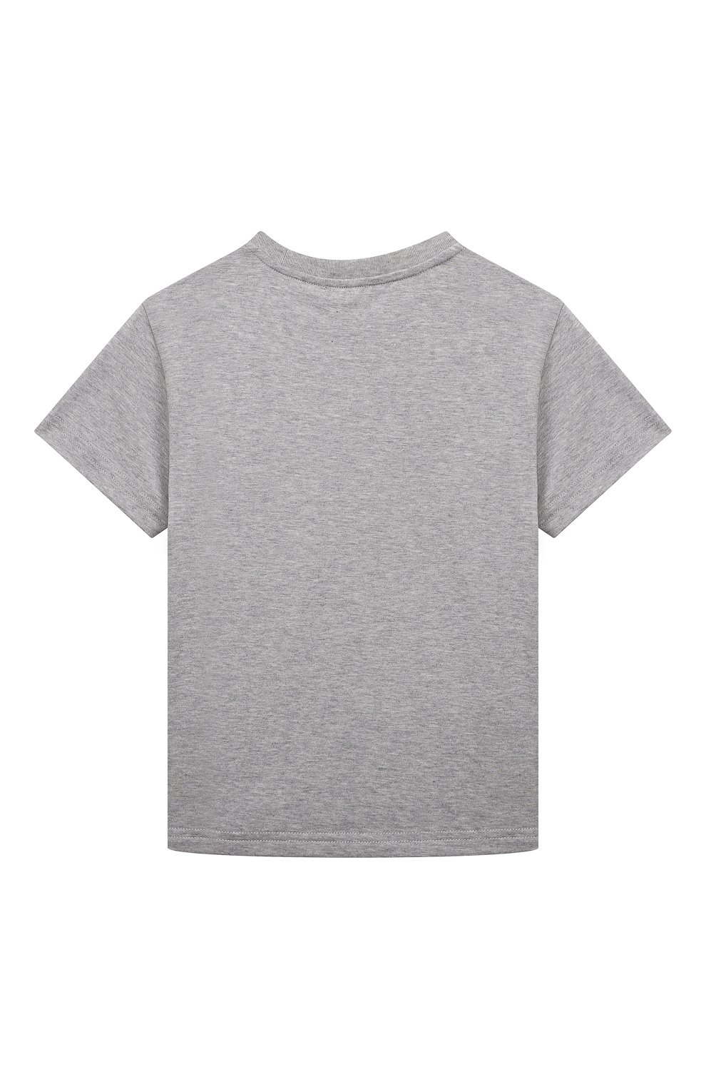 Детская хлопковая футболка IL GUFO серого цвета, арт. P23TS382MF001/2A-4A | Фото 2 (Рукава: Короткие; Материал внешний: Хлопок; Мальчики Кросс-КТ: Футболка-одежда)