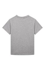 Детская хлопковая футболка IL GUFO серого цвета, арт. P23TS382MF001/2A-4A | Фото 2 (Рукава: Короткие; Материал внешний: Хлопок; Мальчики Кросс-КТ: Футболка-одежда)