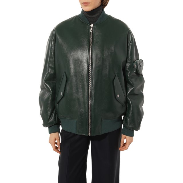 фото Кожаная куртка prada