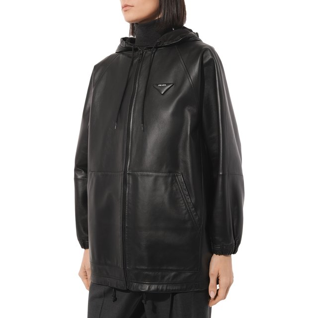 фото Кожаная куртка prada