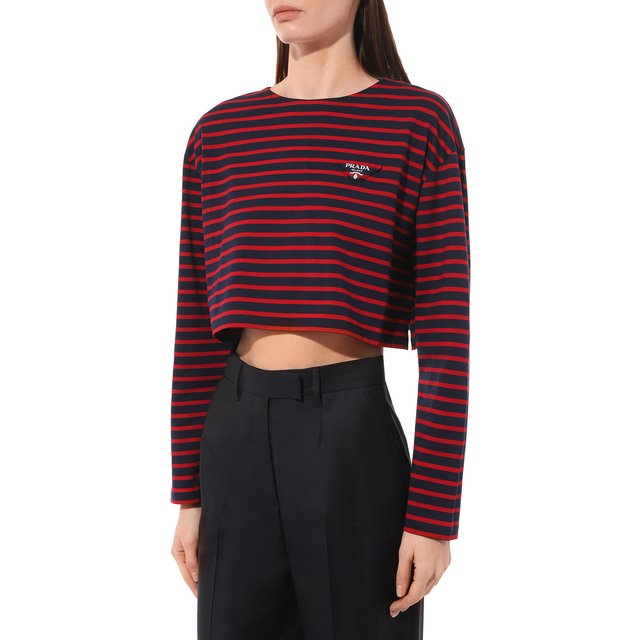 фото Хлопковый лонгслив prada