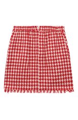 Детская хлопковая юбка MONNALISA красного цвета, арт. 11A701 | Фото 2 (Материал внешний: Хлопок; Стили: Классический; Материал подклада: Вискоза)