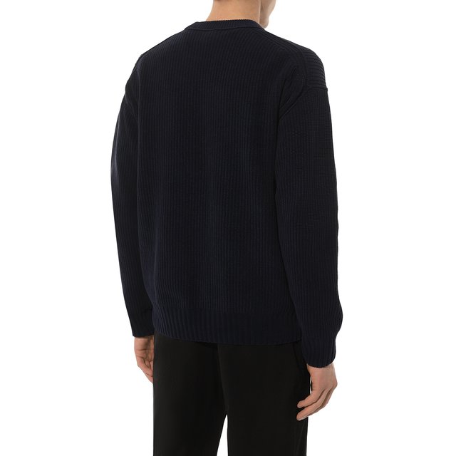 Хлопковый свитер BOSS 50482544, цвет синий, размер 50 - фото 4