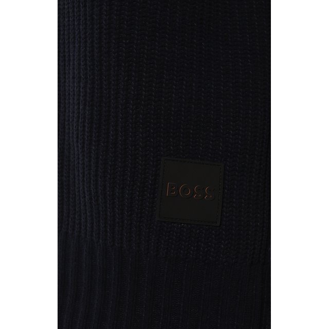 Хлопковый свитер BOSS 50482544, цвет синий, размер 50 - фото 5