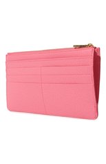 Женский кожаный футляр для кредитных карт DOLCE & GABBANA розового цвета, арт. BI1265/A1001 | Фото 2 (Материал: Натуральная кожа)