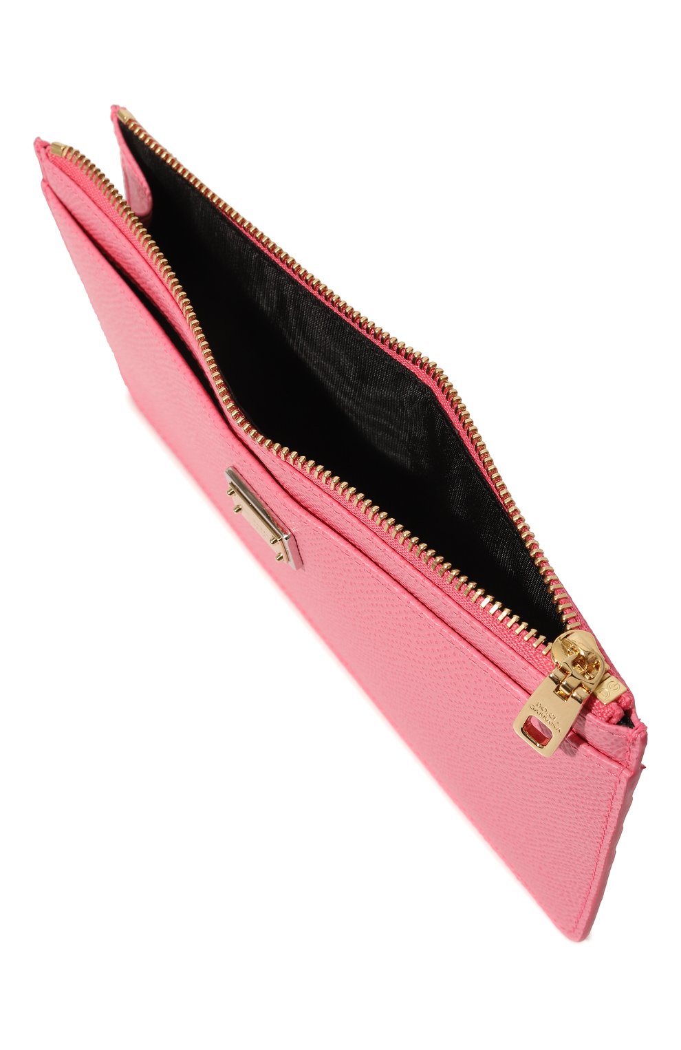 Женский кожаный футляр для кредитных карт DOLCE & GABBANA розового цвета, арт. BI1265/A1001 | Фото 3 (Материал: Натуральная кожа)