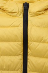 Детский пуховая куртка IL GUFO желтого цвета, арт. P23GR140N0068/2A-4A | Фото 3 (Рукава: Длинные; Материал внешний: Синтетический материал; Мальчики Кросс-КТ: Пуховик-верхняя одежда; Материал подклада: Синтетический материал; Материал утеплителя: Пух и перо)