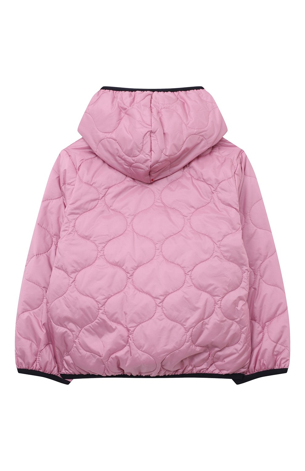 Детская стеганая куртка IL GUFO розового цвета, арт. P23GR187N0068/2A-4A | Фото 2 (Рукава: Длинные; Материал внешний: Синтетический материал; Материал подклада: Синтетический материал)