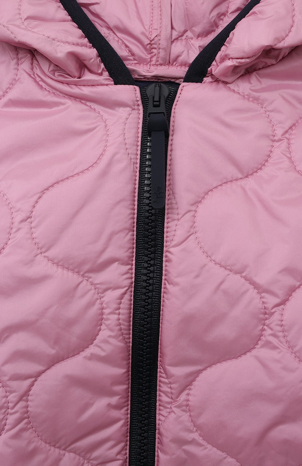 Детская стеганая куртка IL GUFO розового цвета, арт. P23GR187N0068/2A-4A | Фото 3 (Рукава: Длинные; Материал внешний: Синтетический материал; Материал подклада: Синтетический материал)