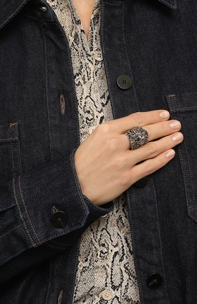 Женское кольцо GUCCI серебряного цвета, арт. 398601 I4601 | Фото 2 (Материал: Металл)