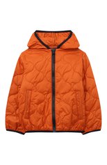 Детская стеганая куртка IL GUFO оранжевого цвета, арт. P23GR187N0068/2A-4A | Фото 1 (Рукава: Длинные; Материал внешний: Синтетический материал; Материал подклада: Синтетический материал)
