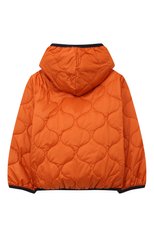Детская стеганая куртка IL GUFO оранжевого цвета, арт. P23GR187N0068/2A-4A | Фото 2 (Рукава: Длинные; Материал внешний: Синтетический материал; Материал подклада: Синтетический материал)