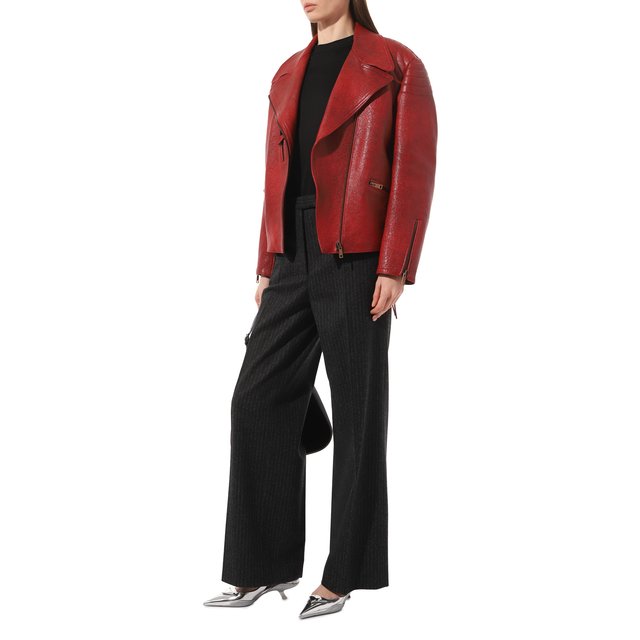 фото Кожаная куртка prada