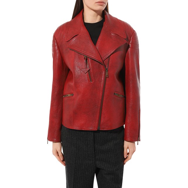 фото Кожаная куртка prada