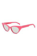 Женские солнцезащитные очки G.O.D. EYEWEAR розового цвета, арт. THIRTY 0NE B0NB0N/GREEN | Фото 1 (Тип очков: С/з; Оптика Гендер: оптика-женское; Очки форма: Cat-eye)